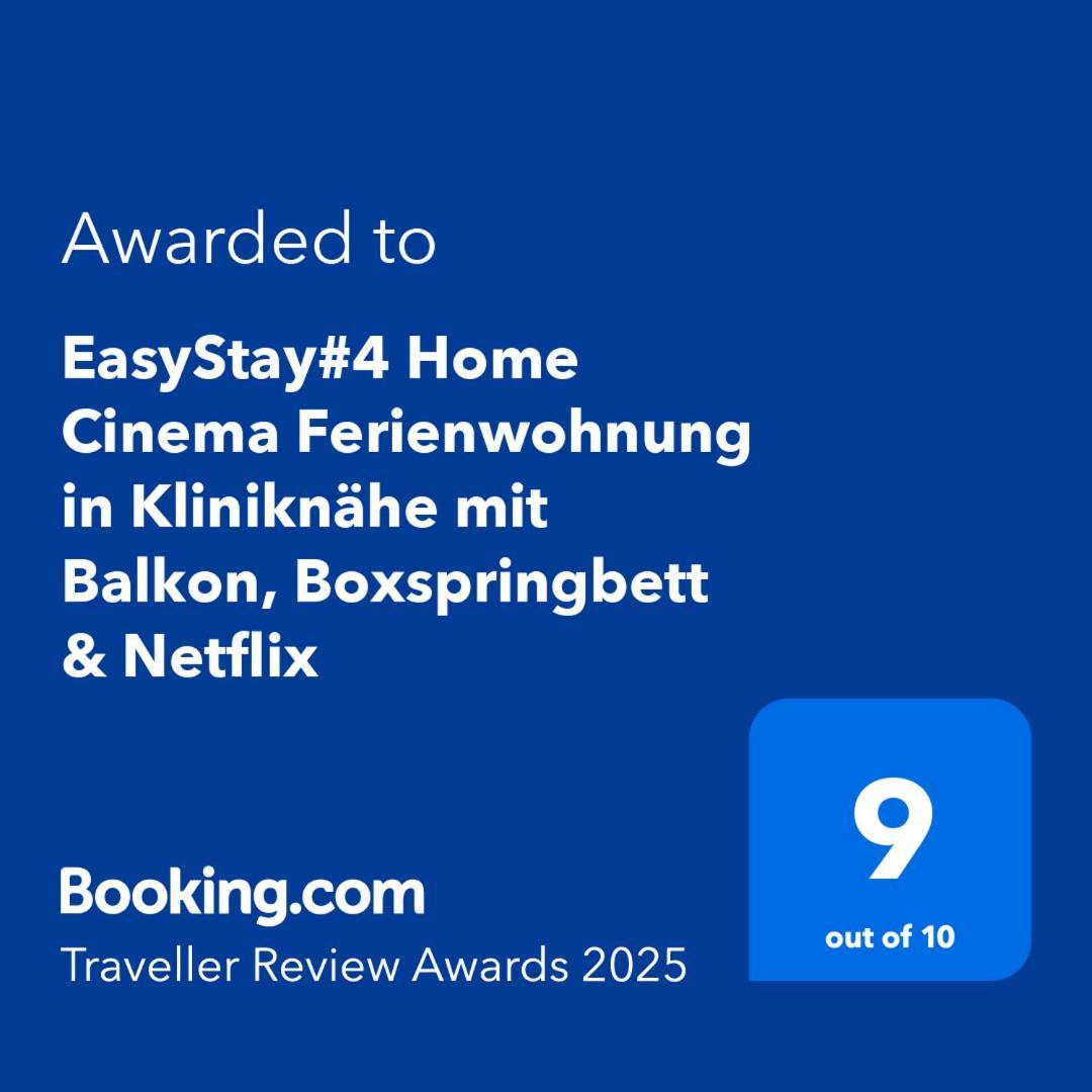 Easystay#4 Home Cinema Ferienwohnung In Kliniknaehe Mit Balkon, Boxspringbett & Netflix Bad Oeynhausen Dış mekan fotoğraf